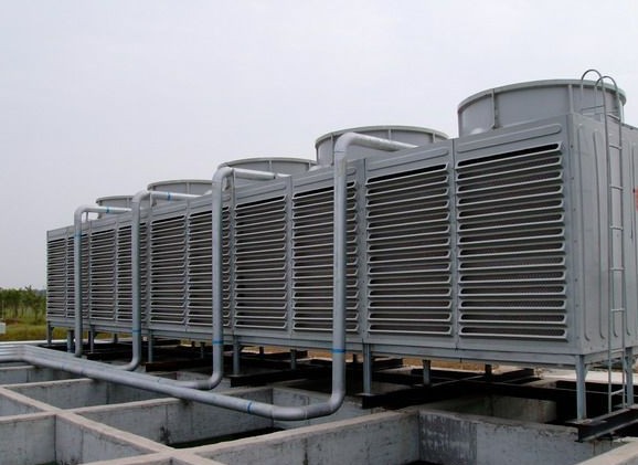 500t(吨)方形横流冷却塔厂家施工安装